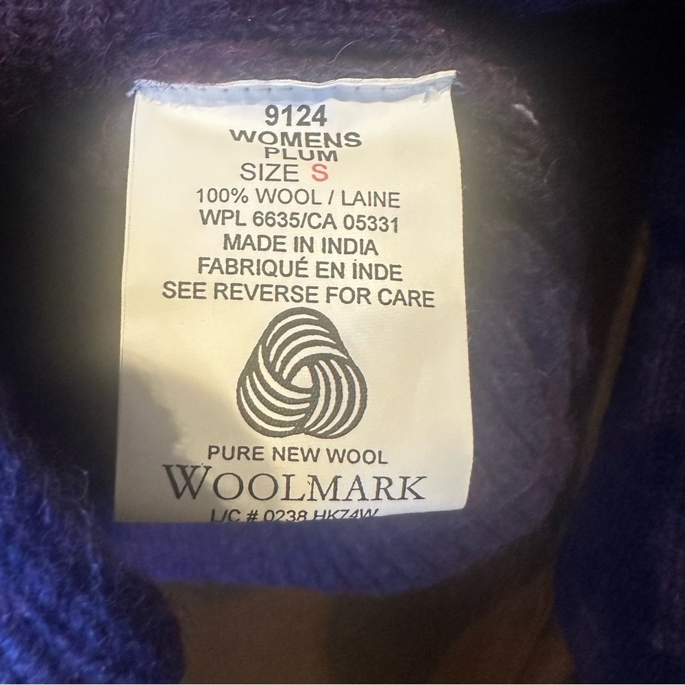 Woolrich Deep Purple Ribbed Button Cardigan - Picture 4 of 6